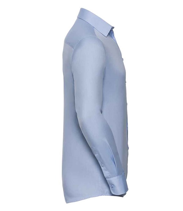 Russell Athletic Collection Long Sleeve Herringbone Shirt