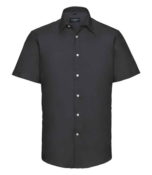 Russell Athletic Collection Short Sleeve Tailored Oxford Shirt