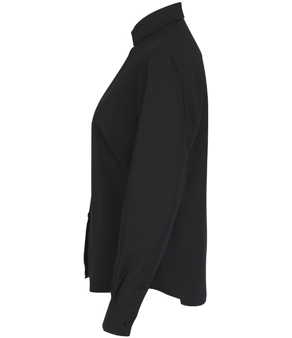 Henbury Ladies Long Sleeved Cotton Feel Coolplus? Shirt