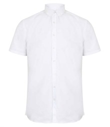 Henbury Modern Short Sleeve Regular Fit Oxford Shirt