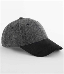 Beechfield Suede Peak Herringbone Cap
